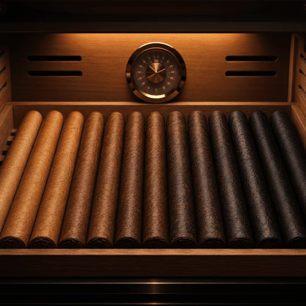 醇化分子轉化深度:humidor 內 5-50 年的化學重組、Maillard 後階段、與業界廣泛討論的酯類分子穩定化