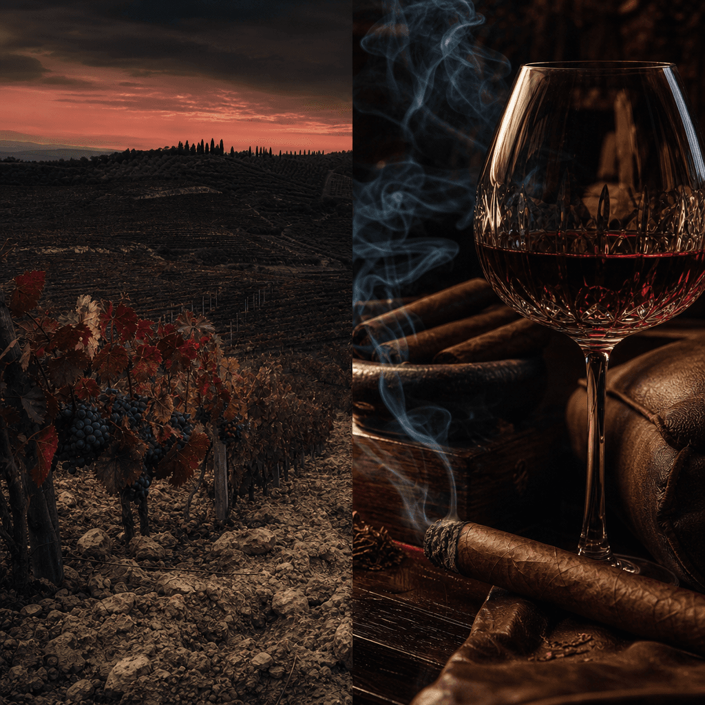 Chianti Classico 托斯卡尼餐酒:Sangiovese 酸櫻桃與皮革,搭配 Romeo y Julieta Short Churchill