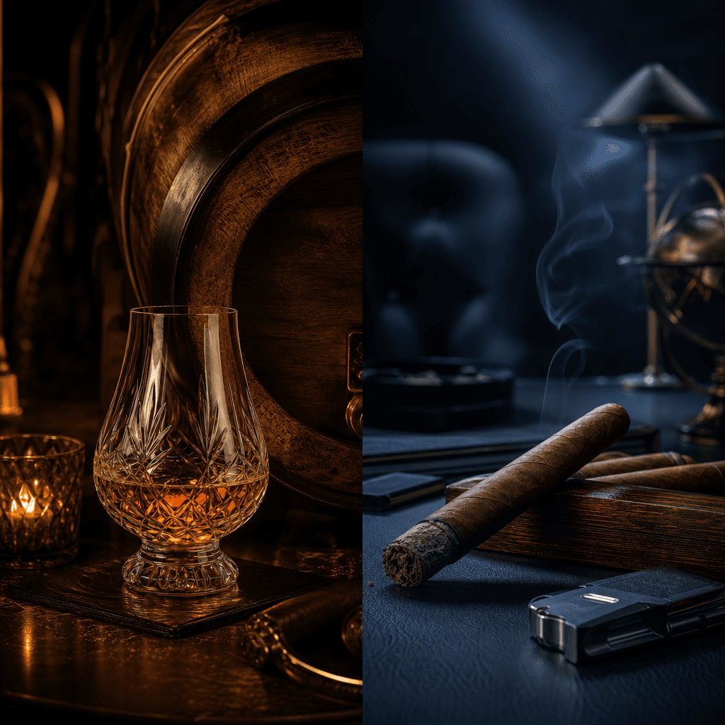 雪茄 × 25+ 年單一桶 Single Malt 蘇格蘭威士忌配對深度:六大產區風味哲學、桶陳化學、與業界廣泛討論的紳士書房儀式