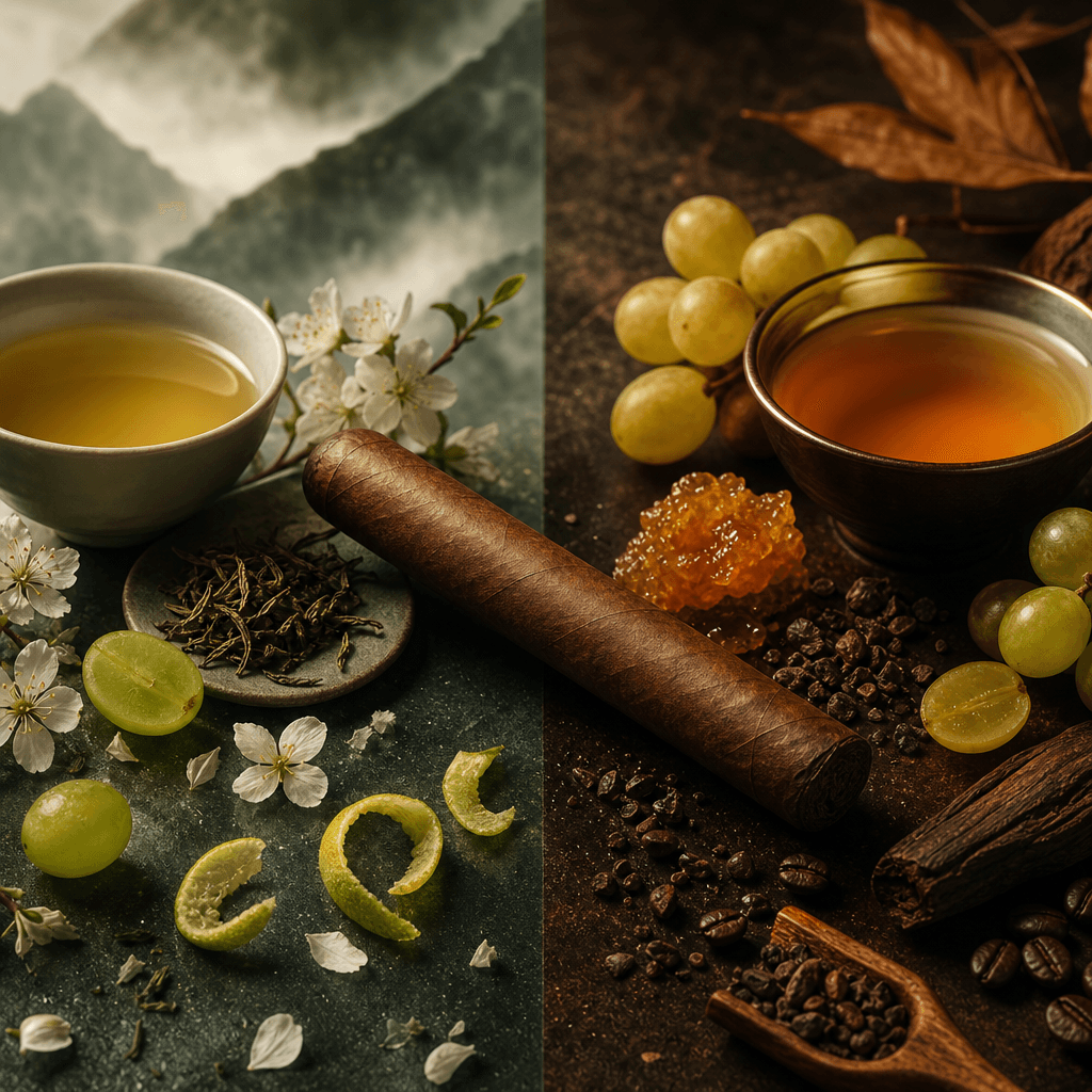 大吉嶺紅茶春摘夏摘:喜馬拉雅山麓的麝香葡萄調,搭配 Montecristo No.4 的經典比例