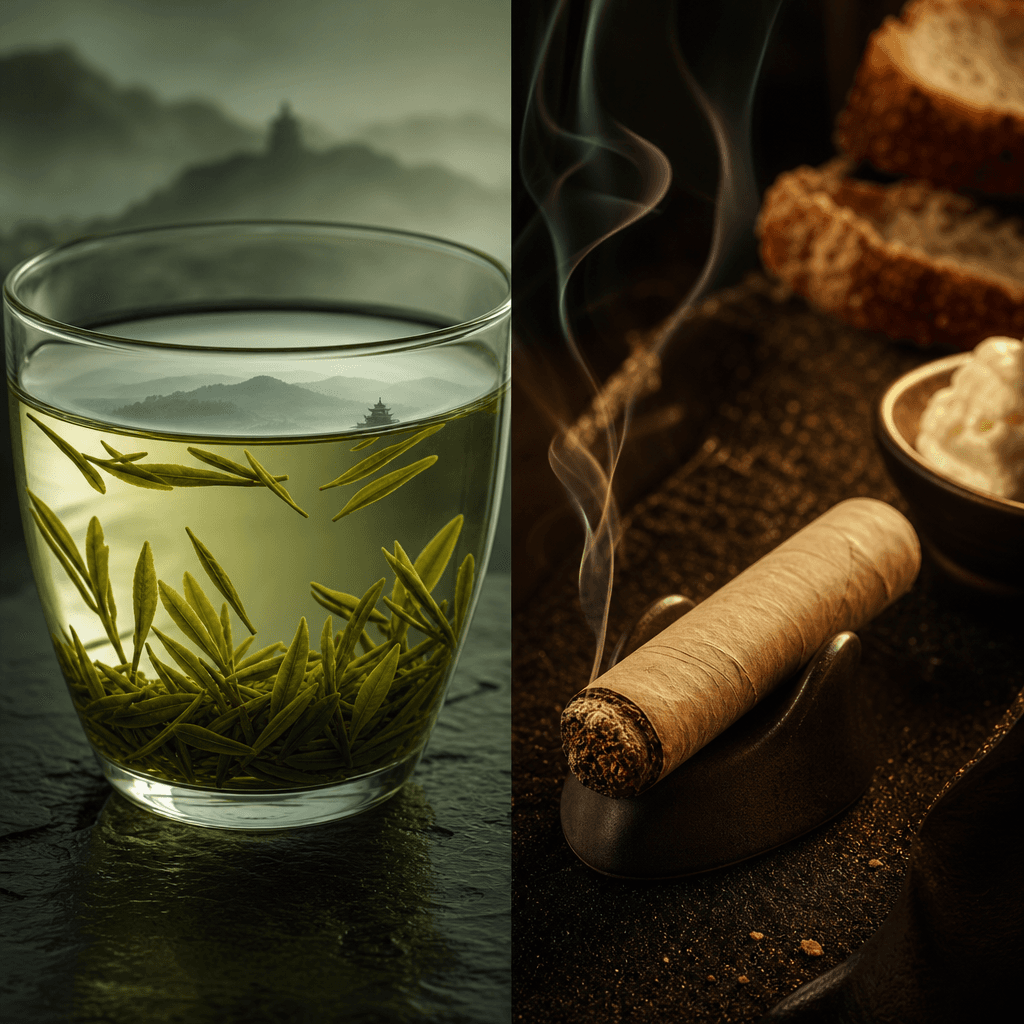 西湖龍井豆香回甘:綠茶之首的鍋炒工藝,搭配 Quai d'Orsay No.50 的清雅入門