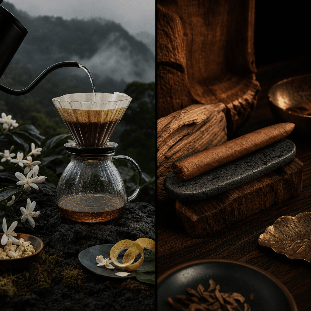 巴拿馬瑰夏咖啡的花香傳奇:Boquete 高地的茉莉與佛手柑,搭配 Cohiba Lanceros 的傳奇細長