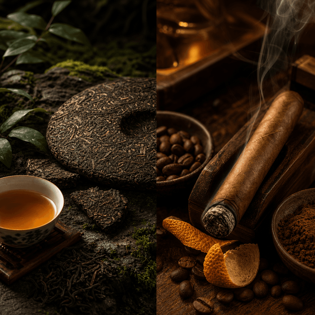 普洱生茶的時間之味:老生茶轉化與山頭氣,搭配 Montecristo Edmundo 的醇厚平衡
