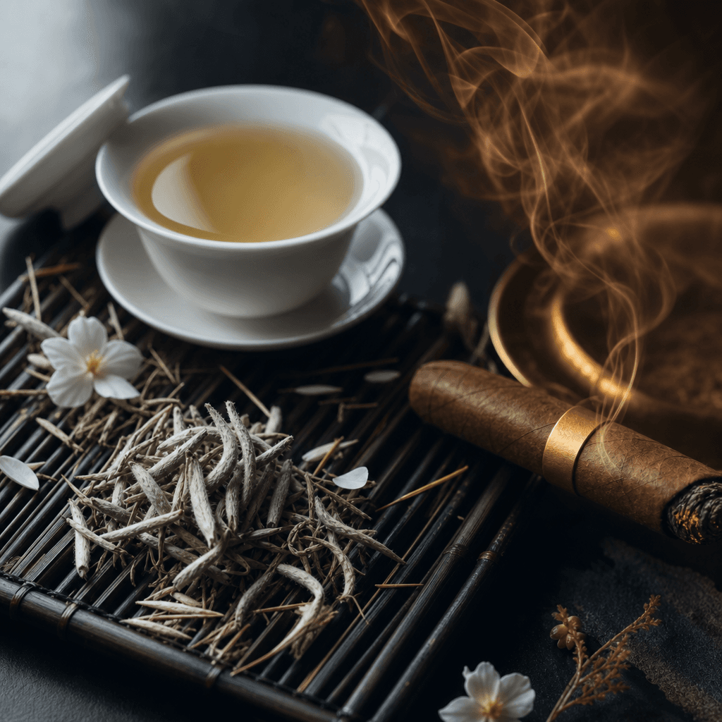 白毫銀針日光萎凋:白茶毫香與豪放的極簡工藝,搭配 Hoyo de Monterrey Le Hoyo de San Juan