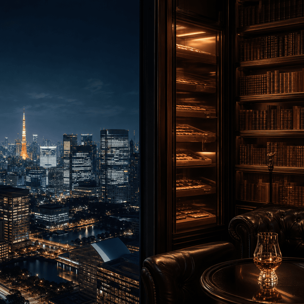 東京紳士俱樂部空間實體檔案:Le Connaisseur Aoyama、帝國飯店 Cigar Bar、Tokyo American Club、Aman Tokyo Cigar Lounge 的當代地理巡禮