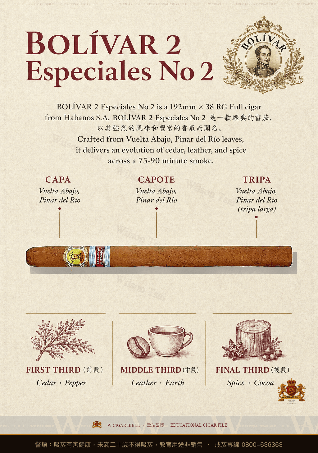 Bolívar Especiales No.2 · 玻利瓦