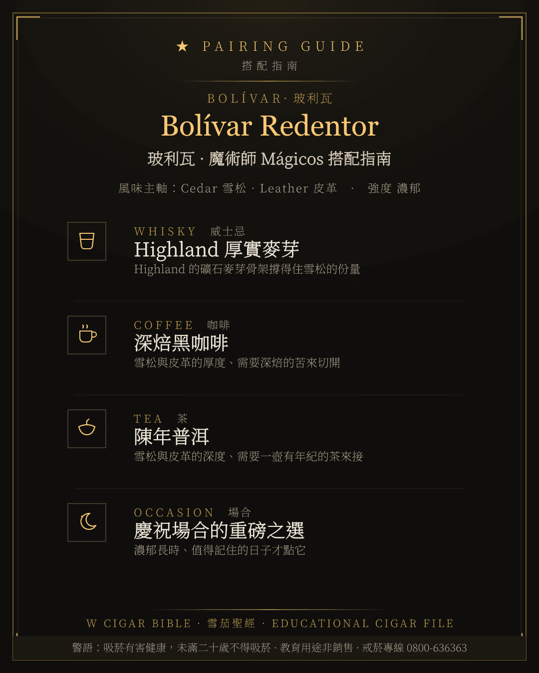 Bolívar Redentor 搭配指南 · 玻利瓦