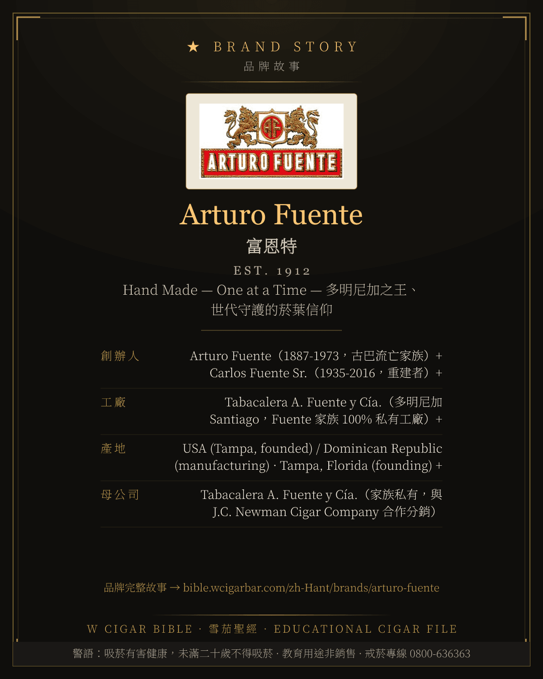 Arturo Fuente · 富恩特 品牌故事