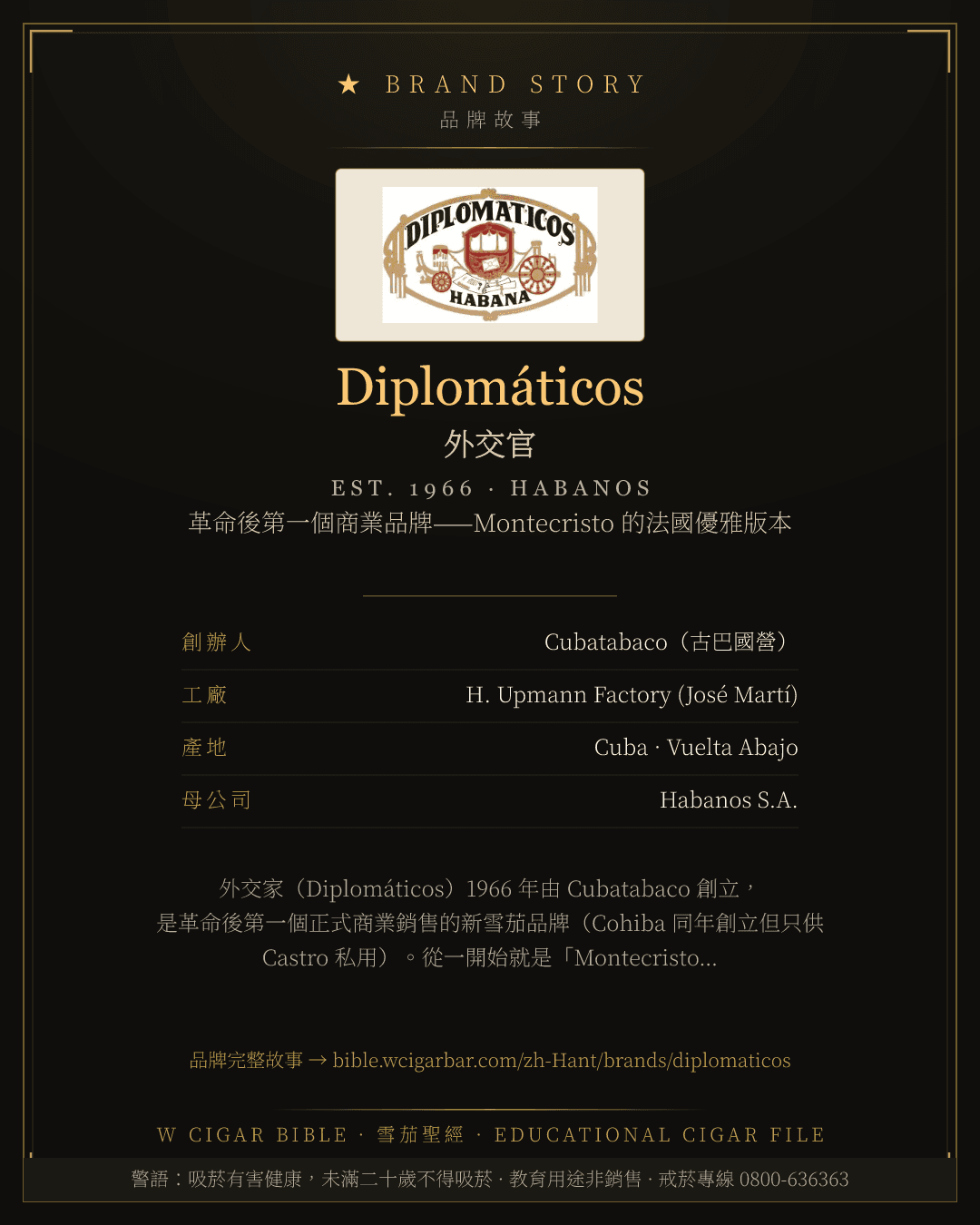 Diplomáticos · 外交官 品牌故事