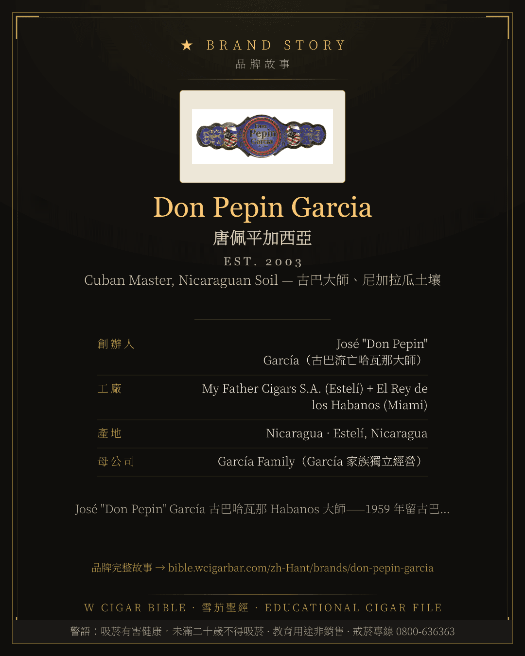 Don Pepin Garcia · 唐佩平加西亞 品牌故事