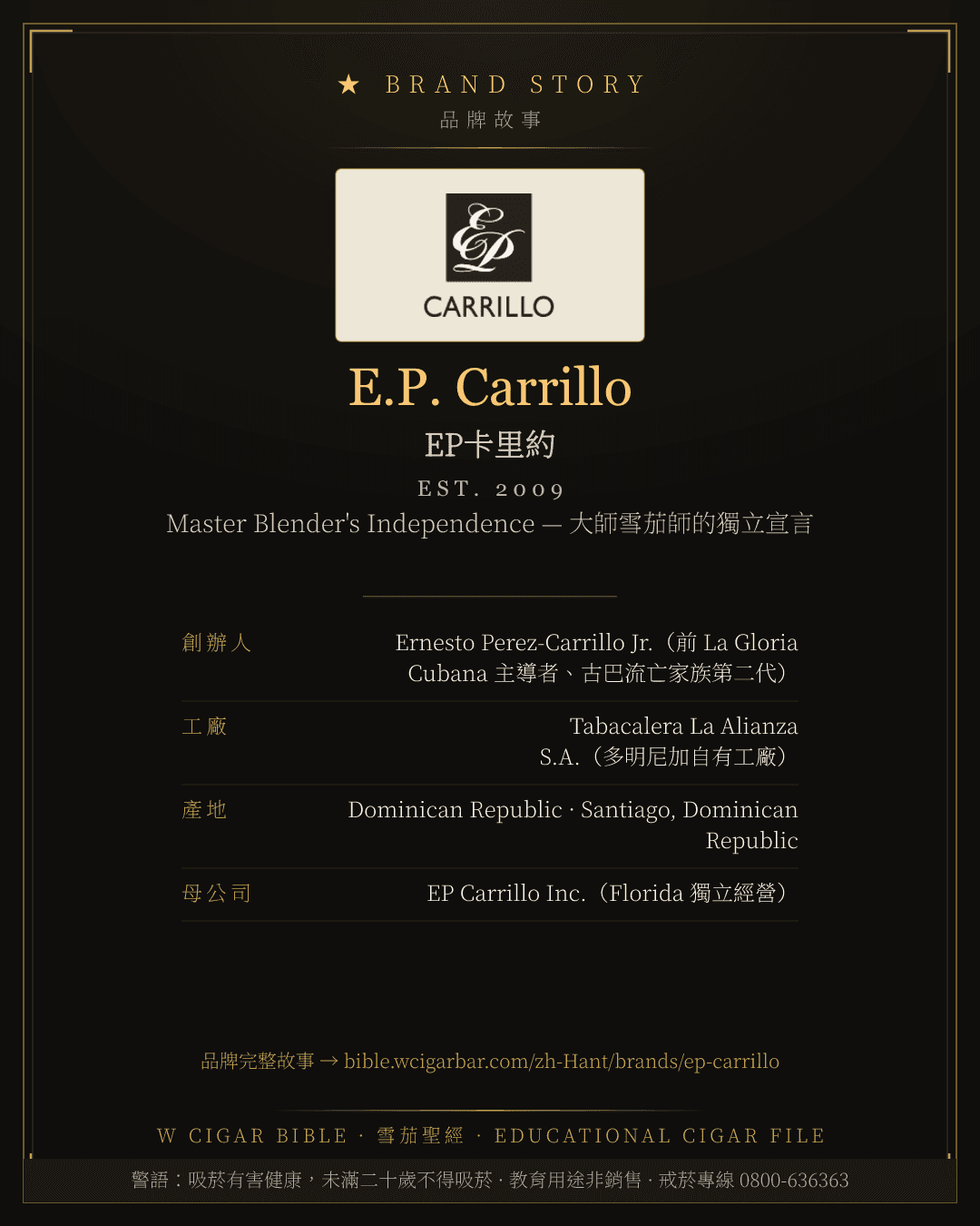 E.P. Carrillo · EP卡里約 品牌故事