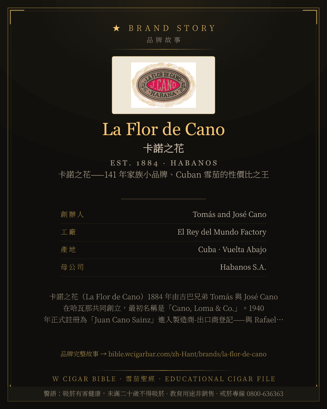 La Flor de Cano · 卡諾之花 品牌故事