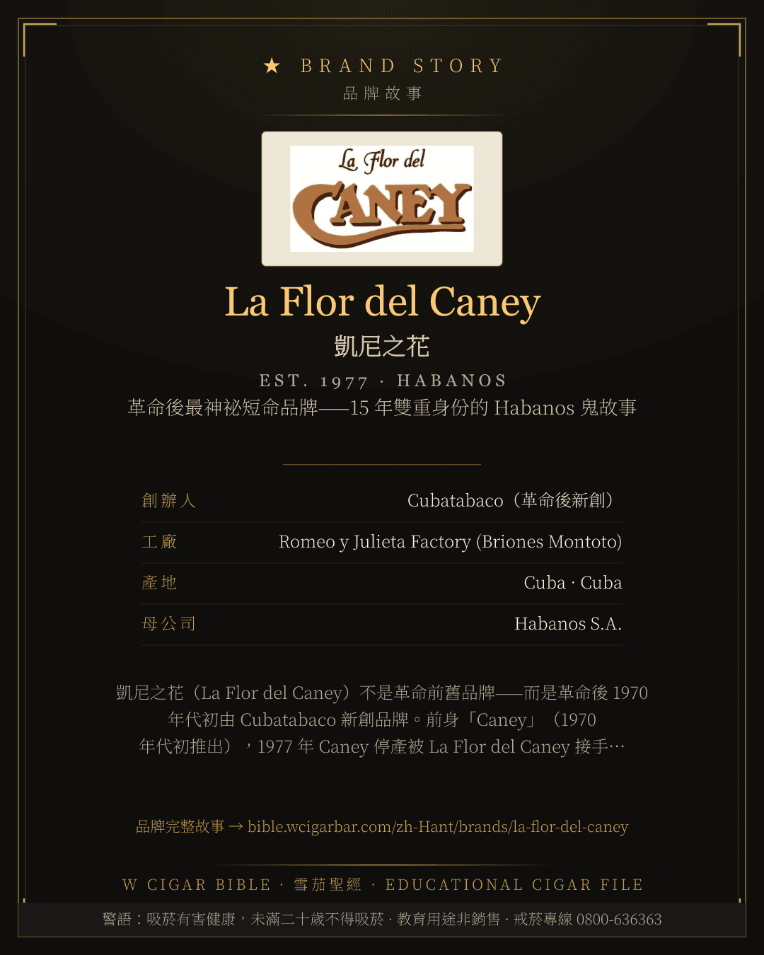 La Flor del Caney · 凱尼之花 品牌故事