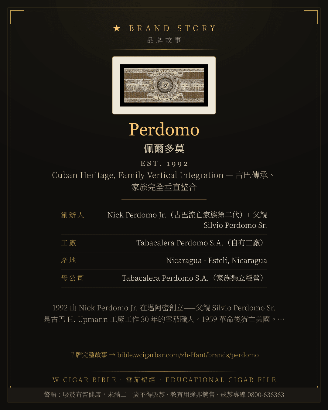 Perdomo · 佩爾多莫 品牌故事