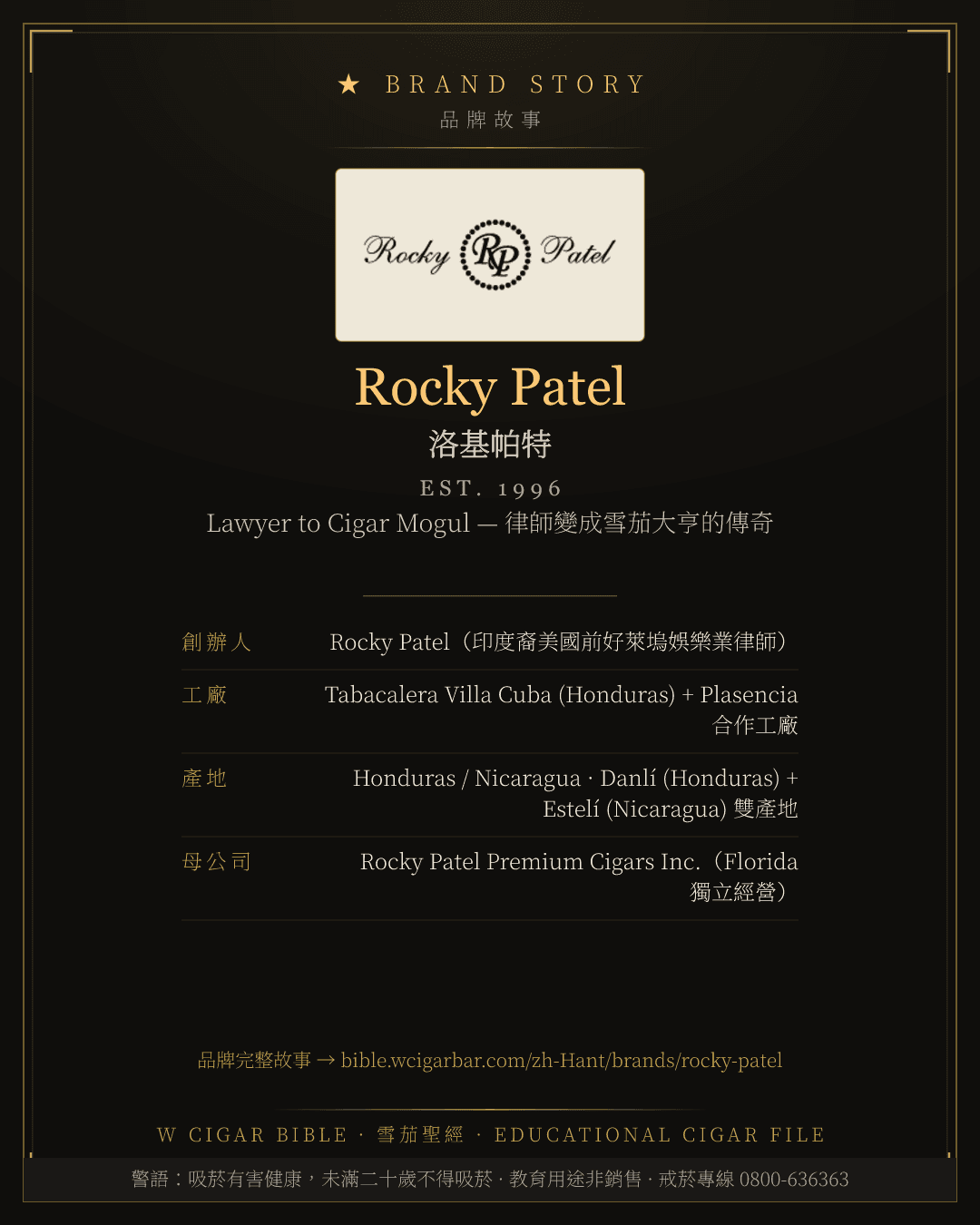 Rocky Patel · 洛基帕特 品牌故事