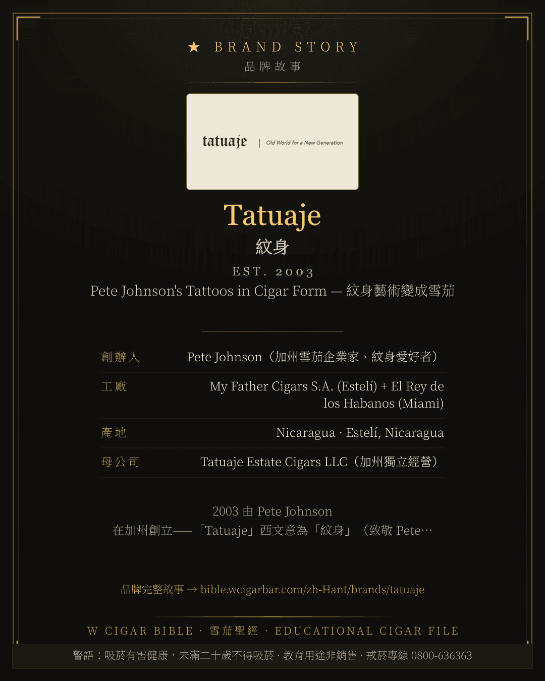 Tatuaje · 紋身 品牌故事