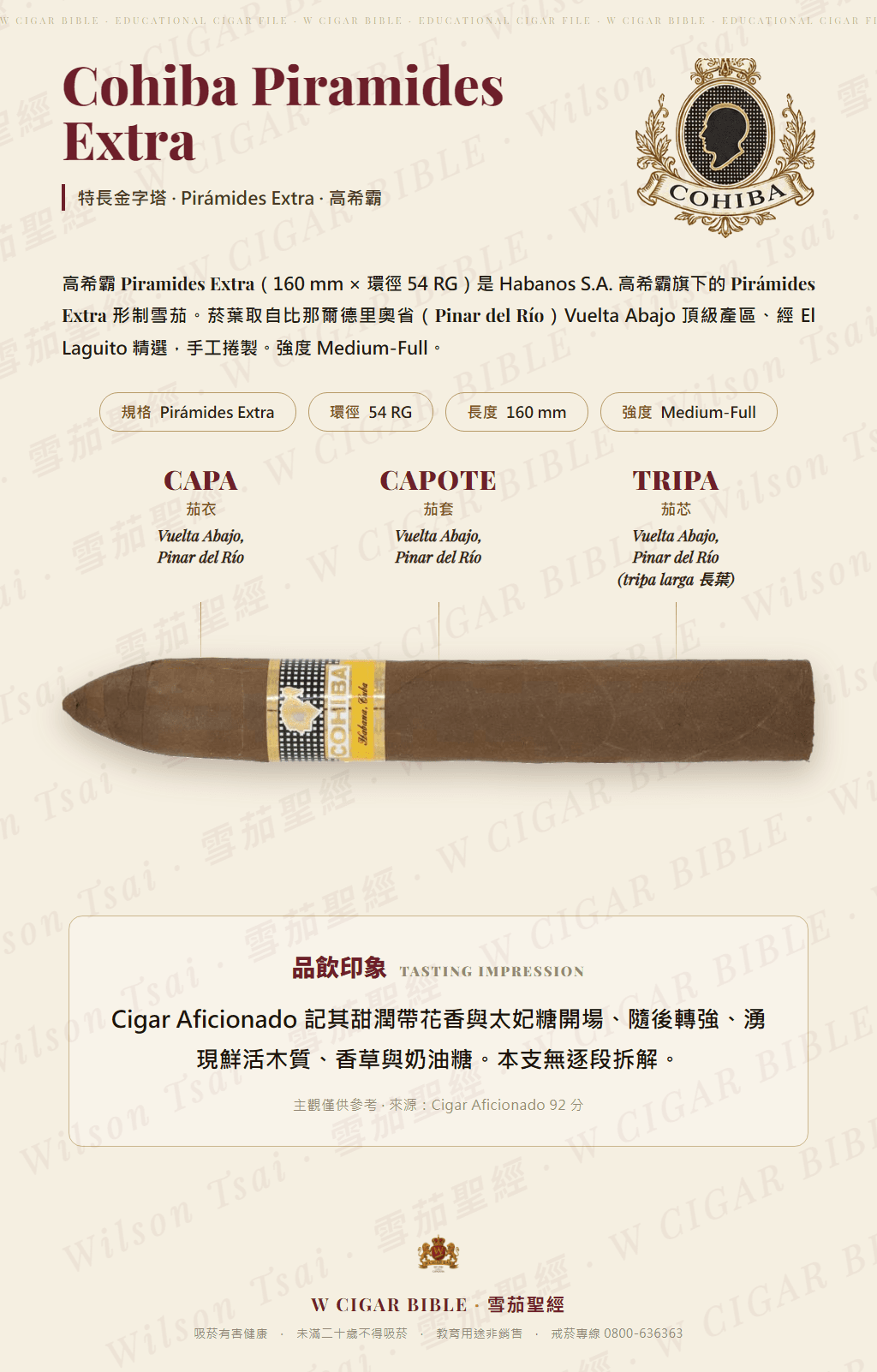 Cohiba Piramides Extra · 高希霸