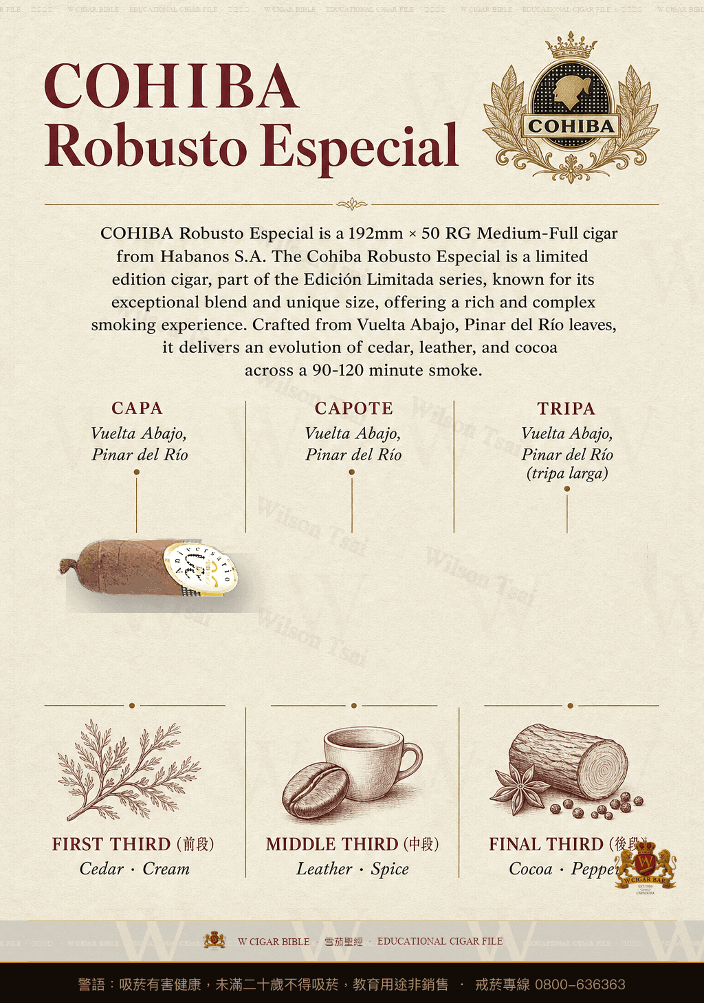 Cohiba Robusto Especial · 高希霸