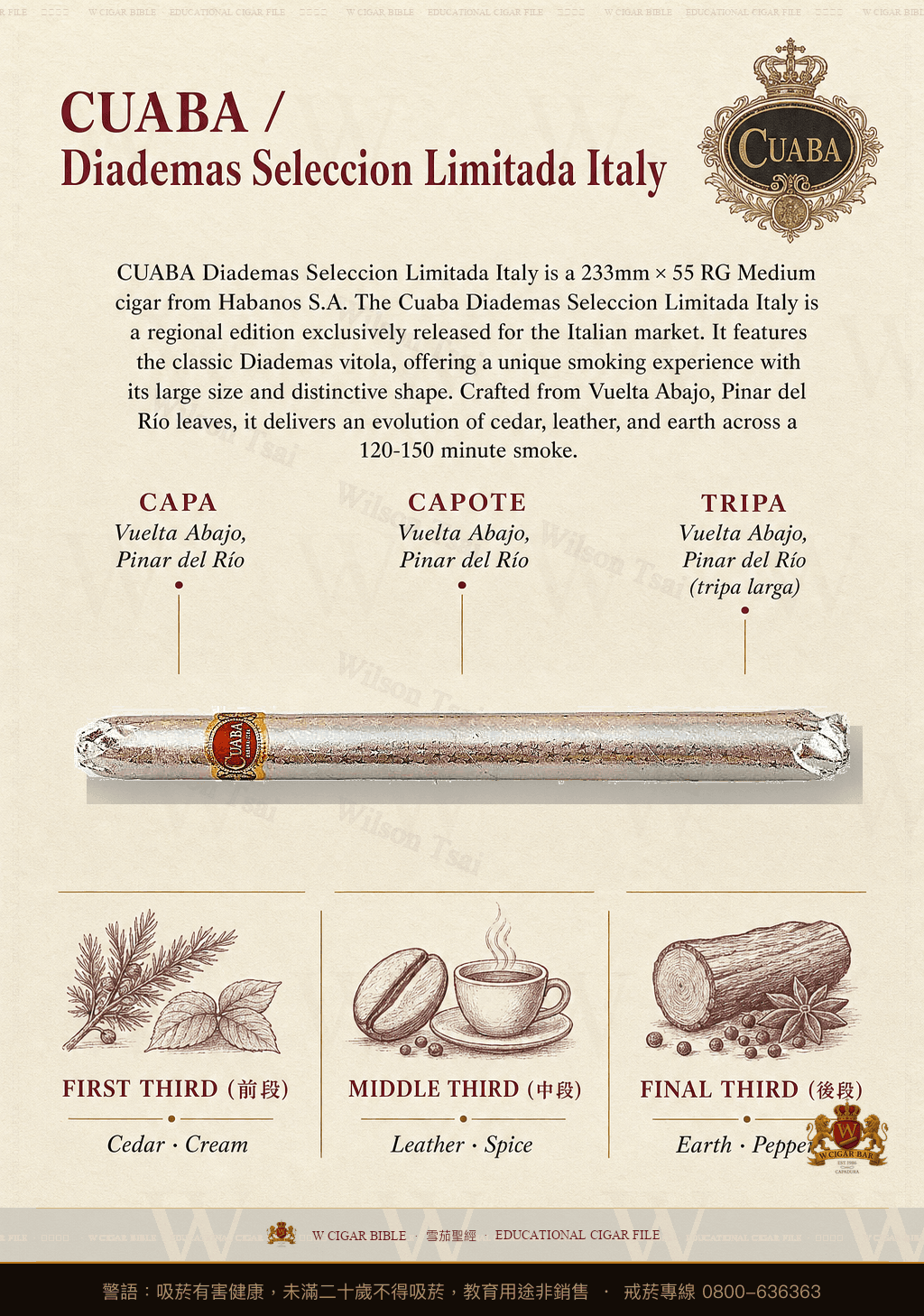 Cuaba Diademas Seleccion Limitada Italy · 庫阿巴