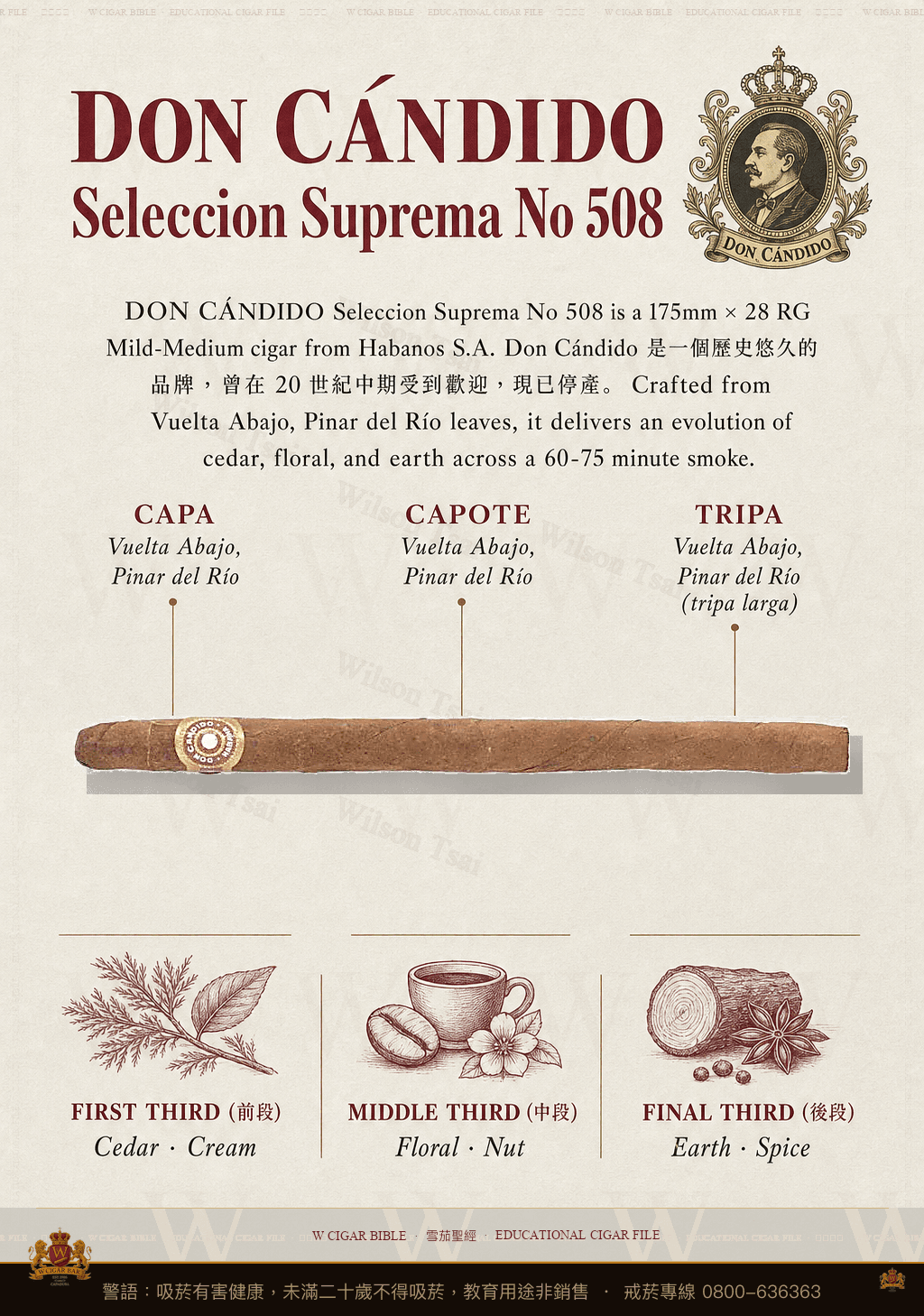 Don Cándido Seleccion Suprema No 508 · 唐坎迪多