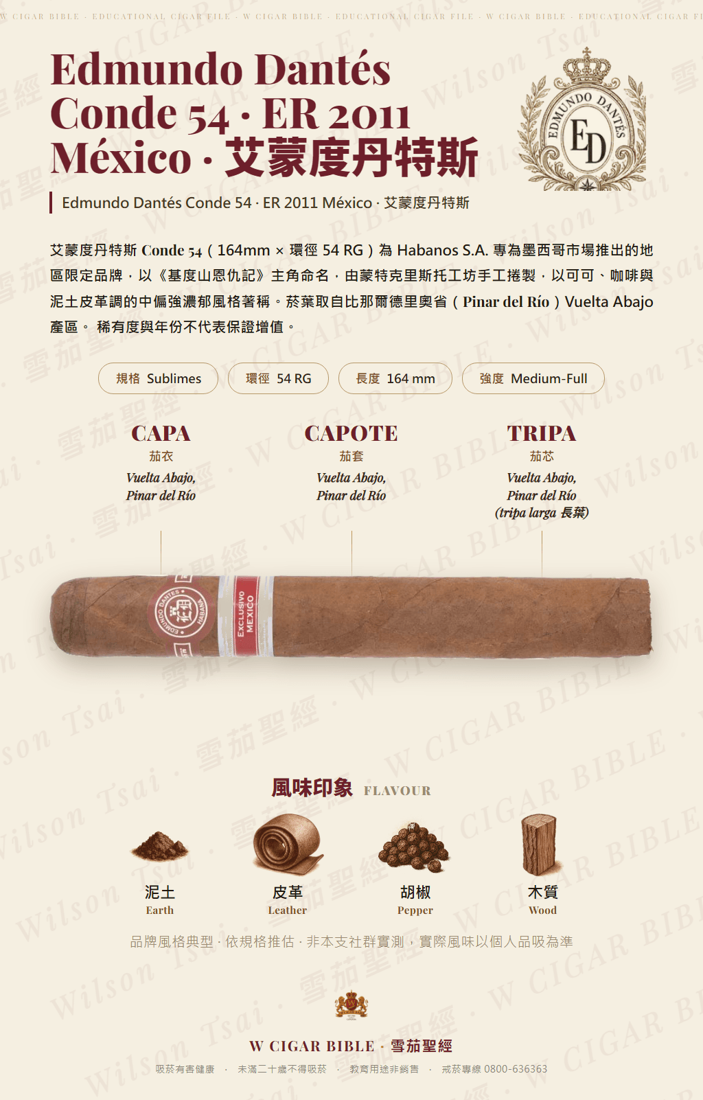 Edmundo Dantés Conde 54 · ER 2011 México · 艾蒙度丹特斯