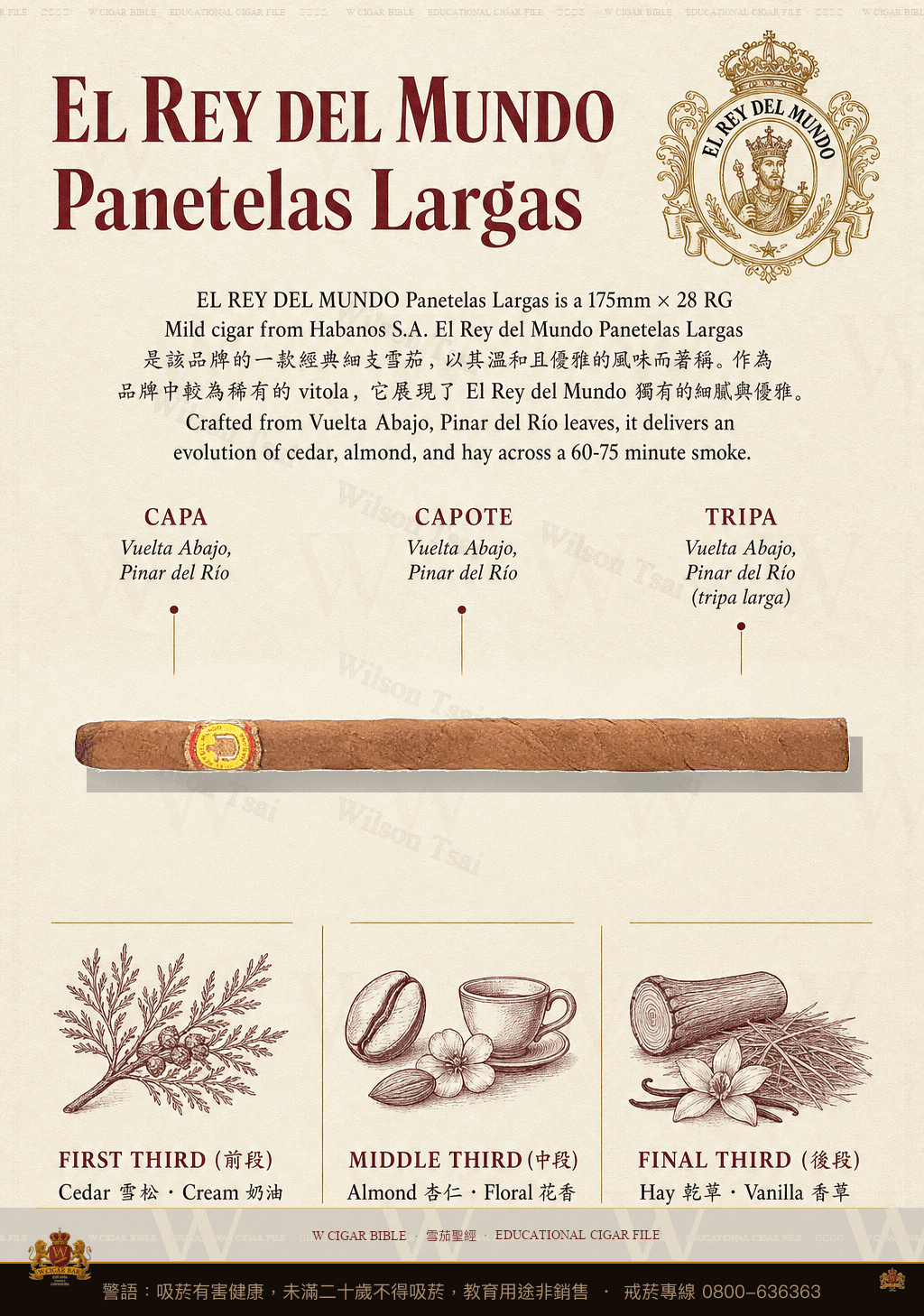 El Rey Del Mundo Panetelas Largas · 世界之王