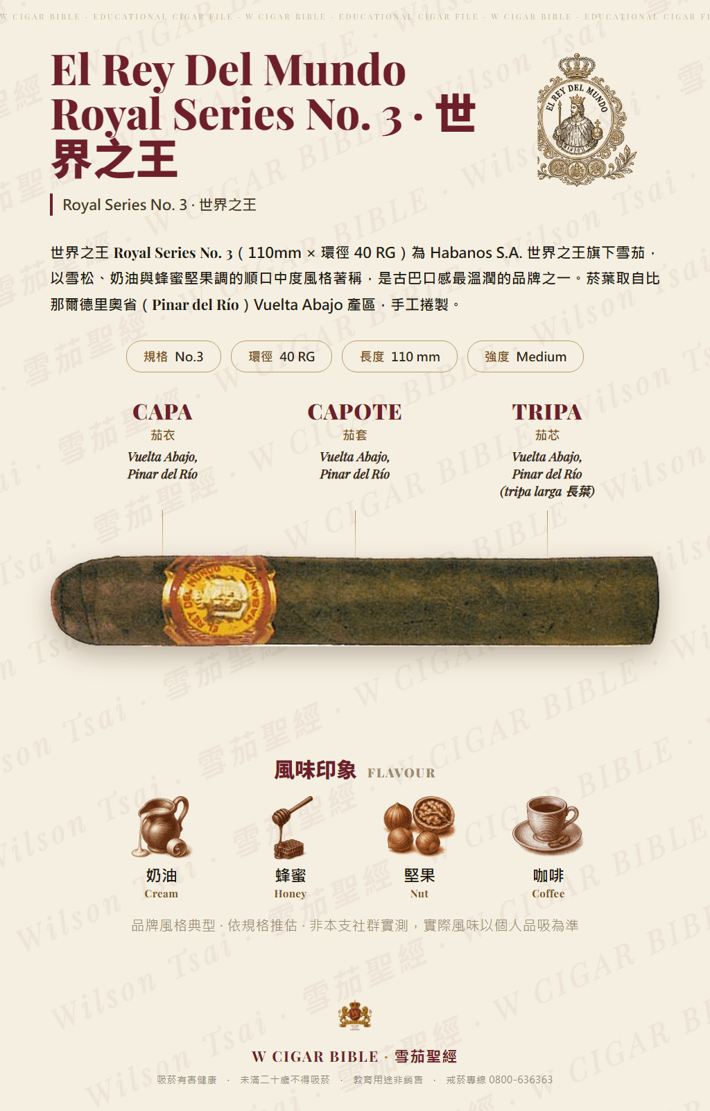 El Rey Del Mundo Royal Series No. 3 · 世界之王