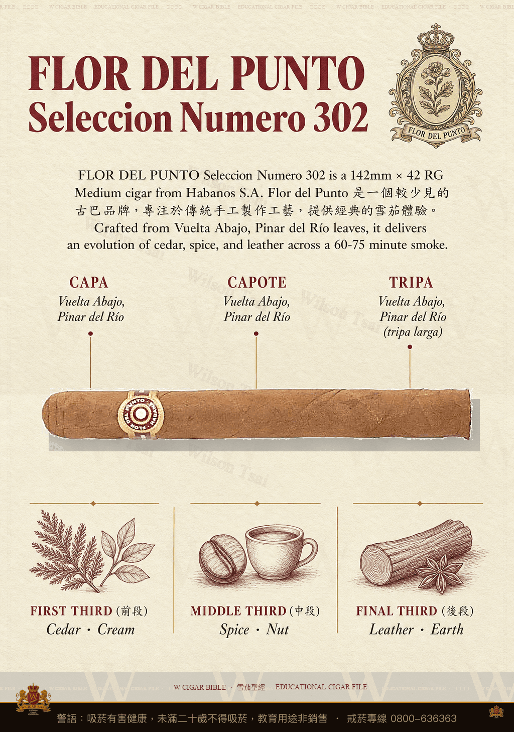 Flor Del Punto Seleccion Numero 302 · 彭多之花