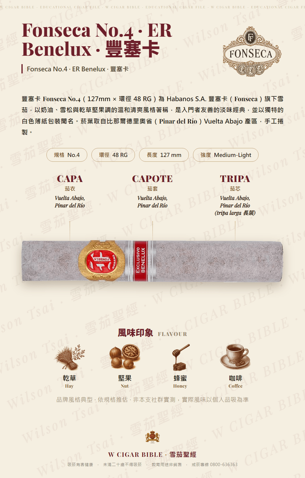 Fonseca No.4 · ER Benelux · 豐塞卡