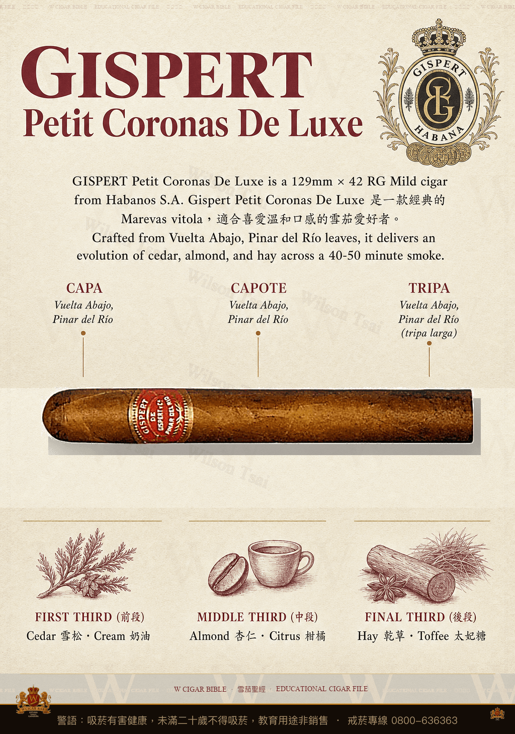 Gispert Petit Coronas De Luxe · 吉斯佩特