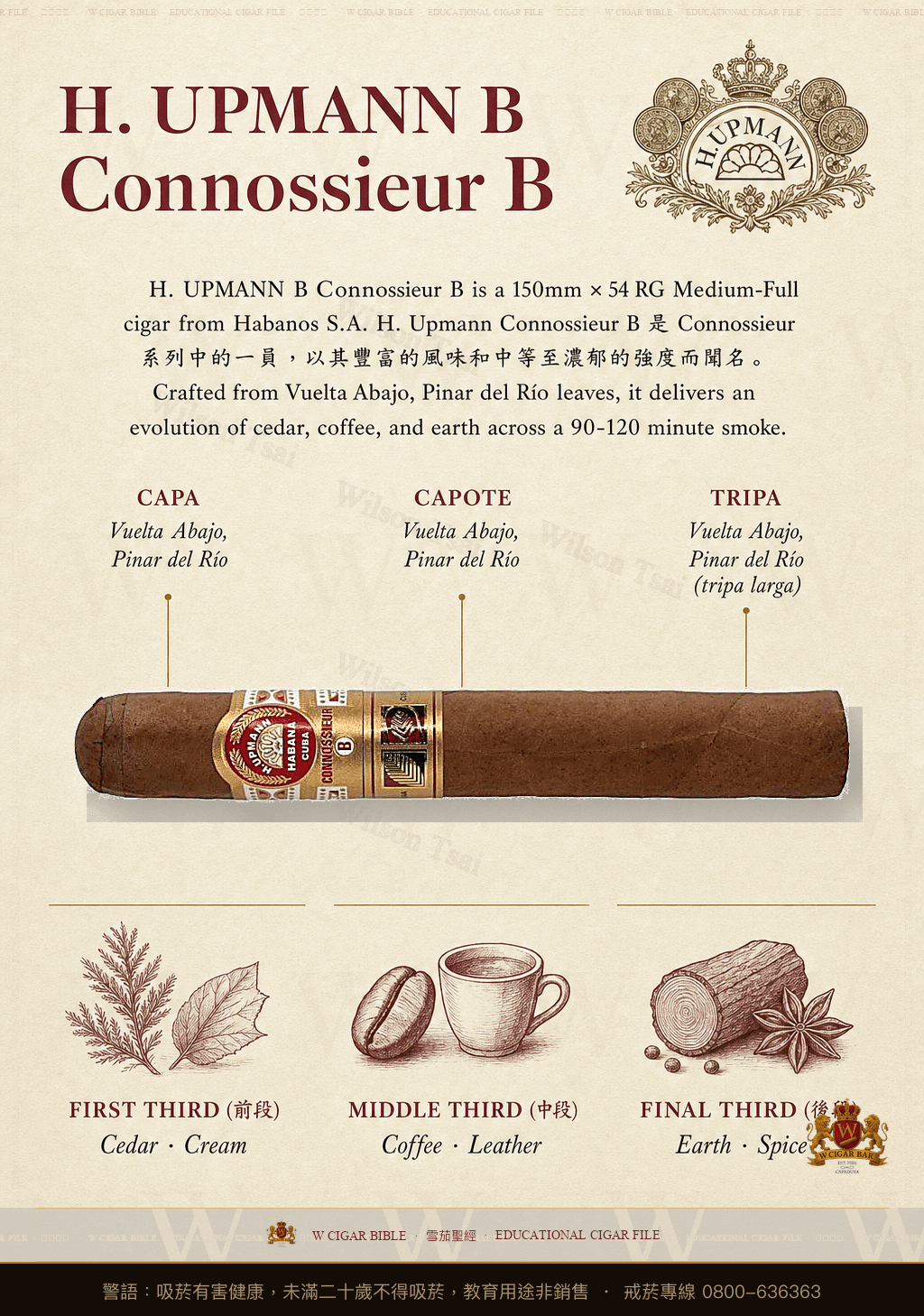 H. Upmann Connossieur B · LCDH · 烏普曼