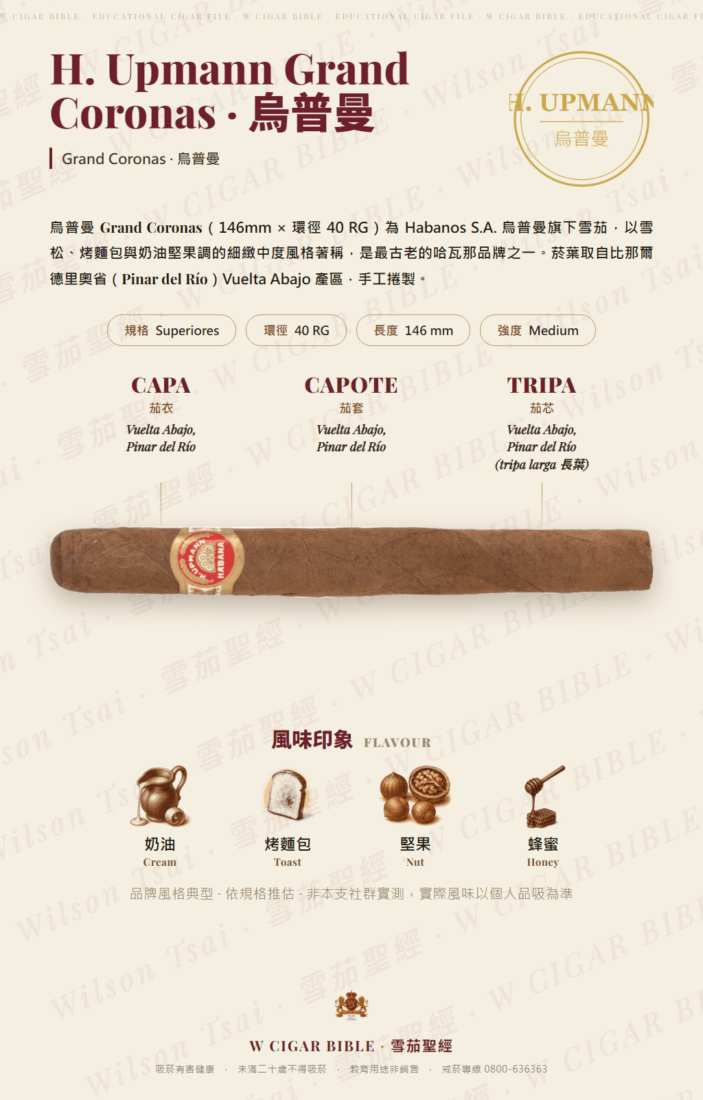 H. Upmann Grand Coronas · 烏普曼