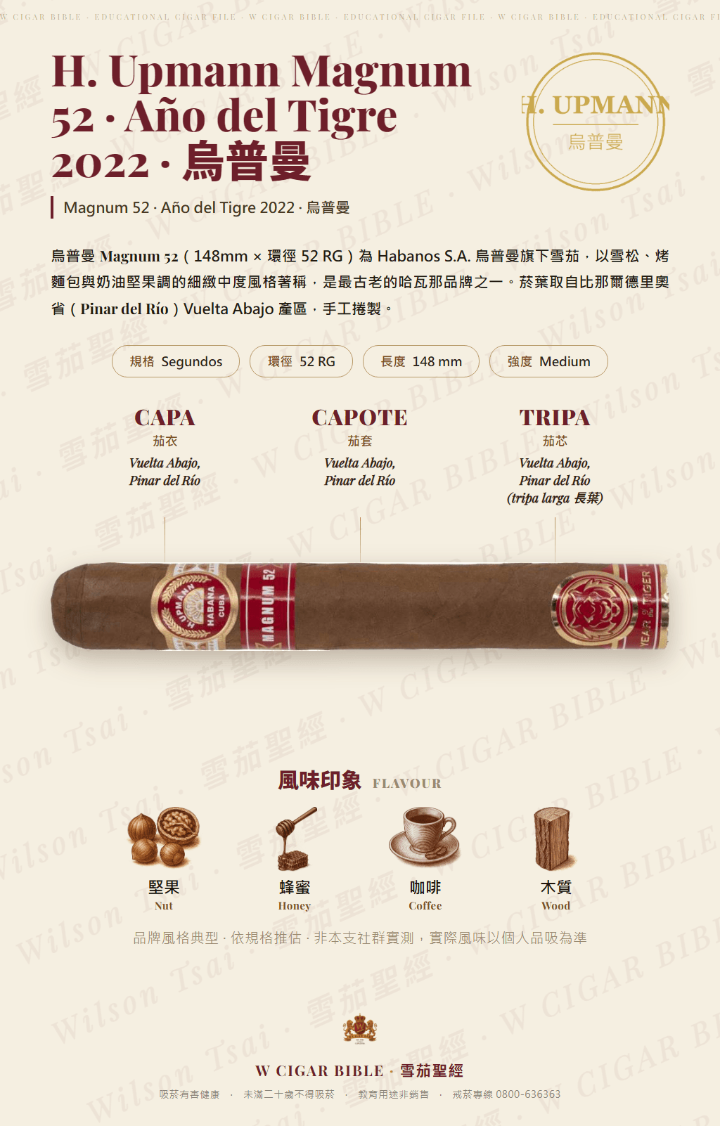H. Upmann Magnum 52 · Año del Tigre 2022 · 烏普曼
