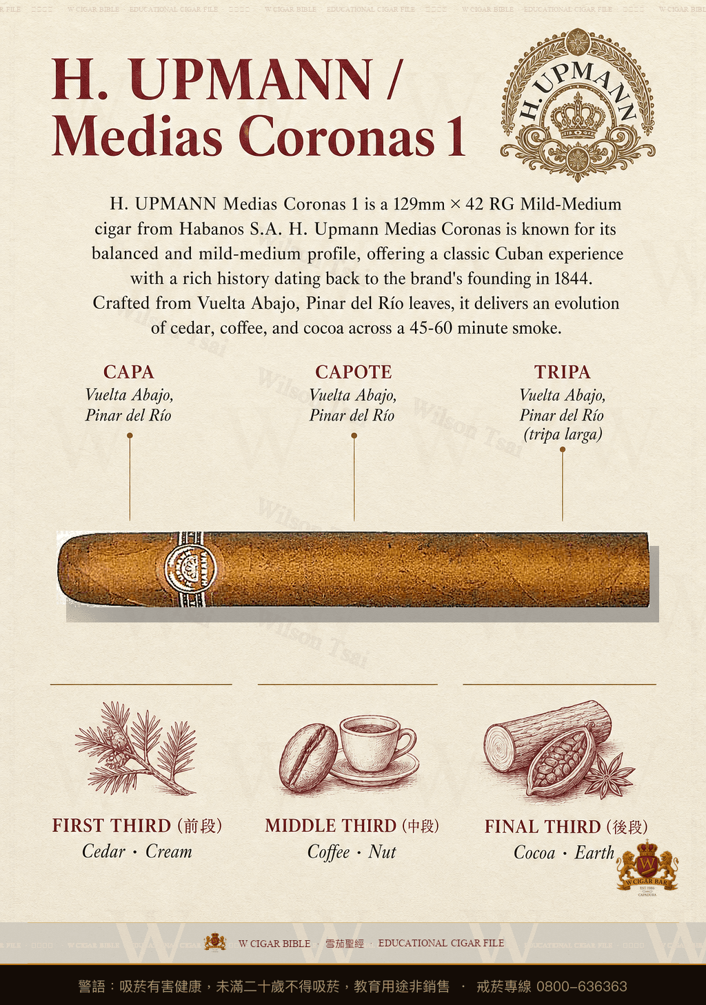 H. Upmann Medias Coronas 1 · 烏普曼