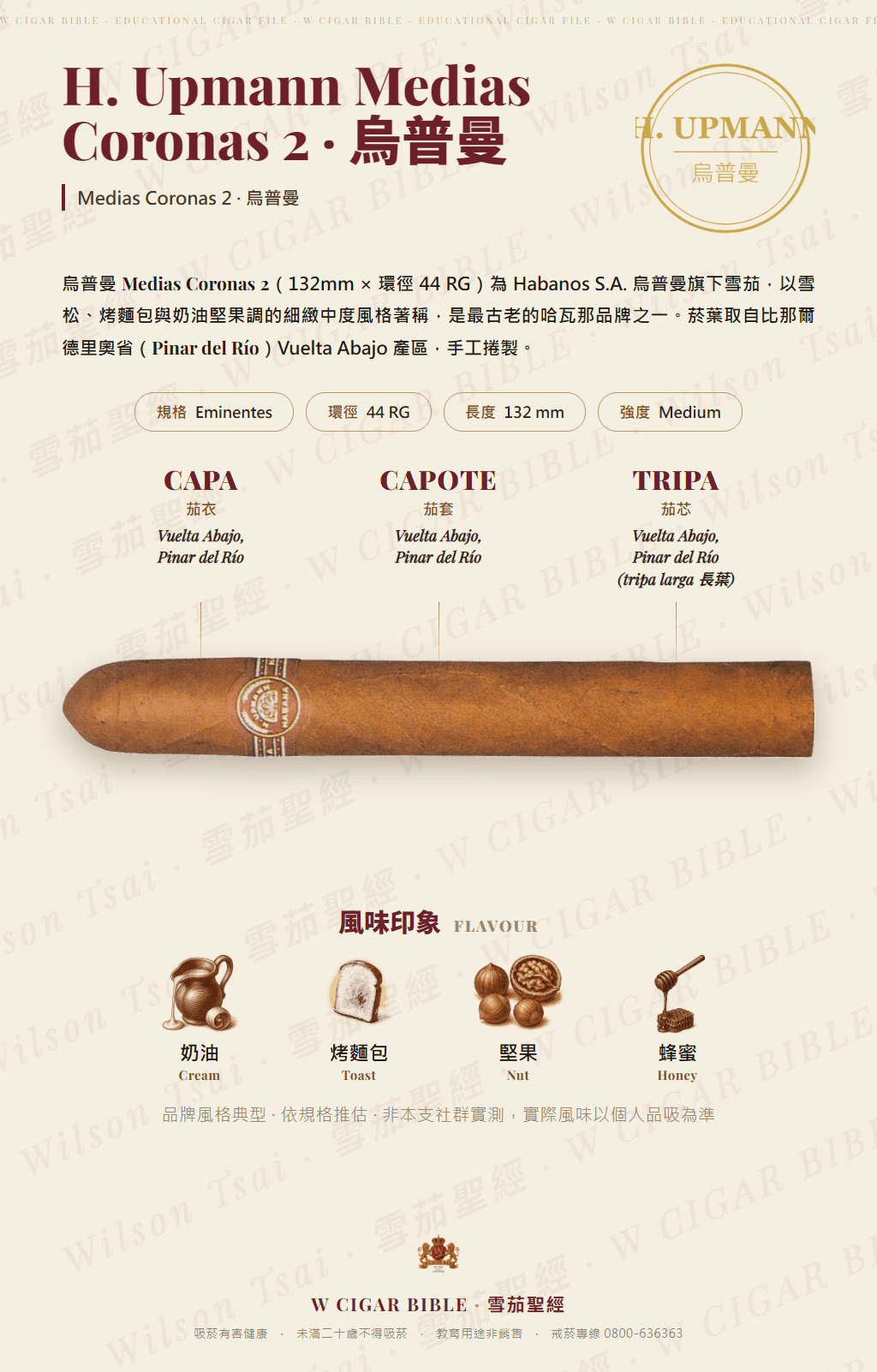 H. Upmann Medias Coronas 2 · 烏普曼
