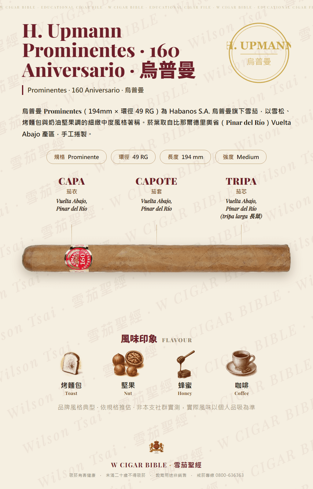 H. Upmann Prominentes · 160 Aniversario · 烏普曼