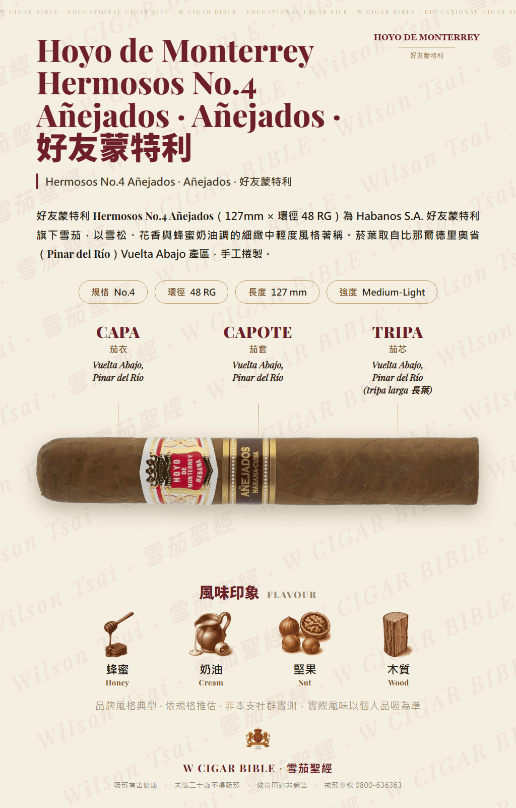 Hoyo De Monterrey Hermosos No.4 Añejados · 好友蒙特利