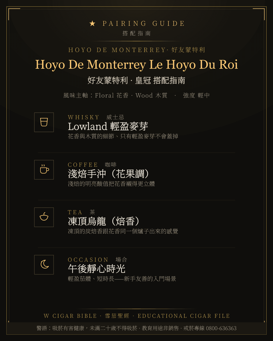 Hoyo De Monterrey Le Hoyo Du Roi 搭配指南 · 好友蒙特利