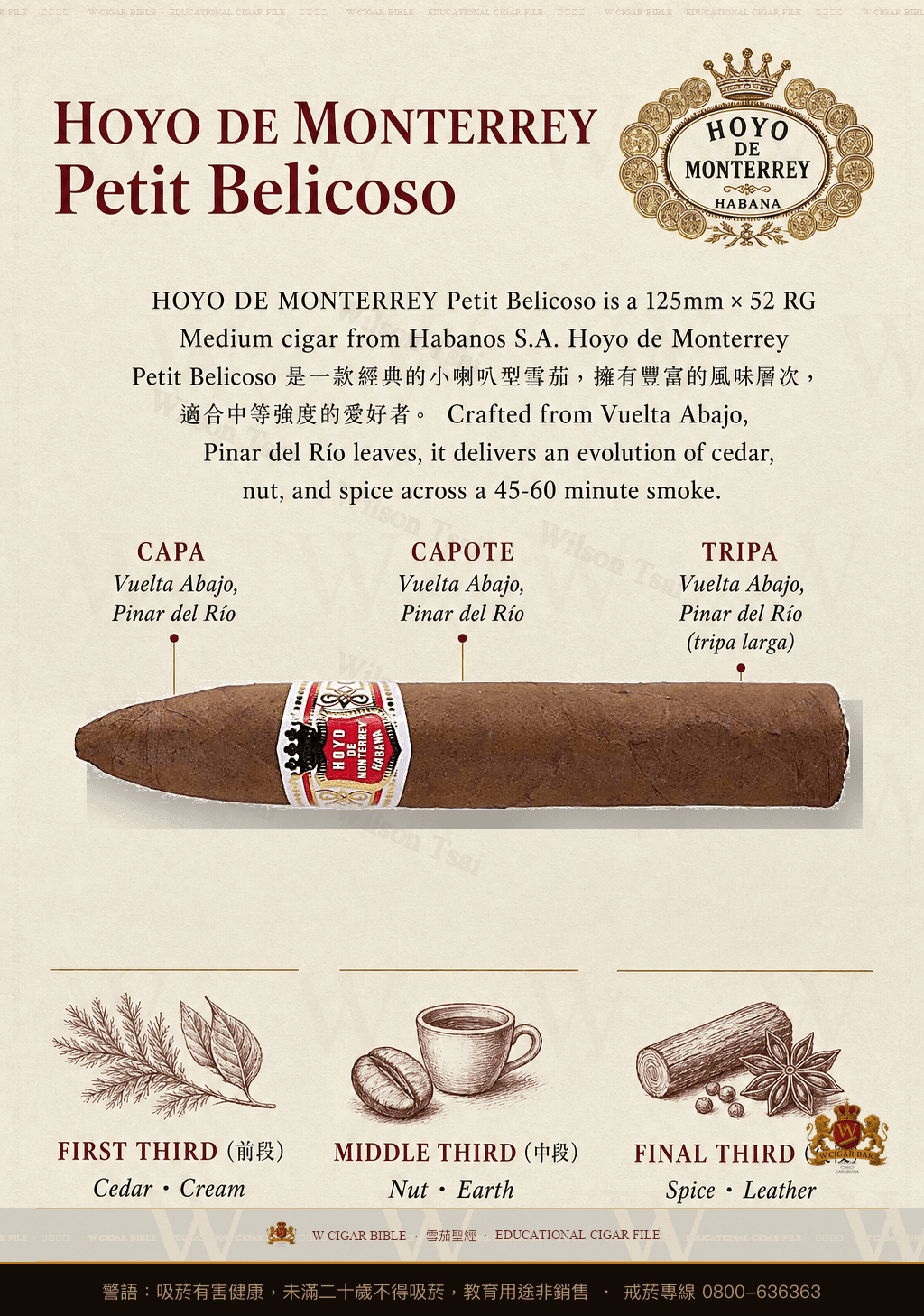 Hoyo De Monterrey Petit Belicoso · 旅行零售專屬 · 好友蒙特利