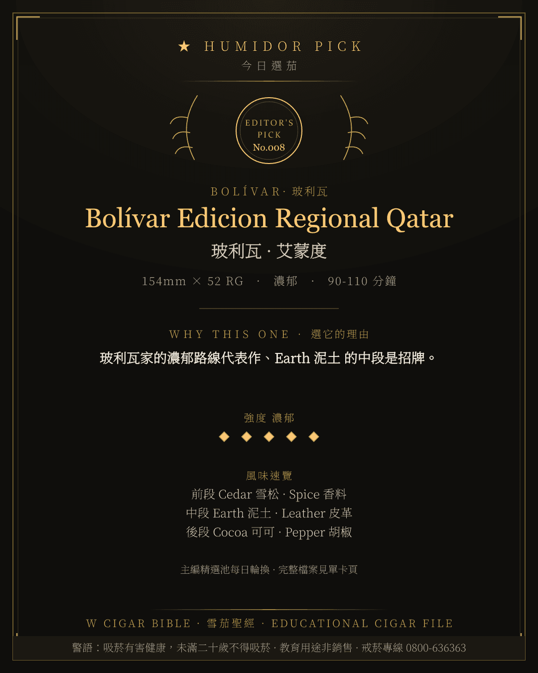 Bolívar Edicion Regional Qatar · 玻利瓦 總編輯精選
