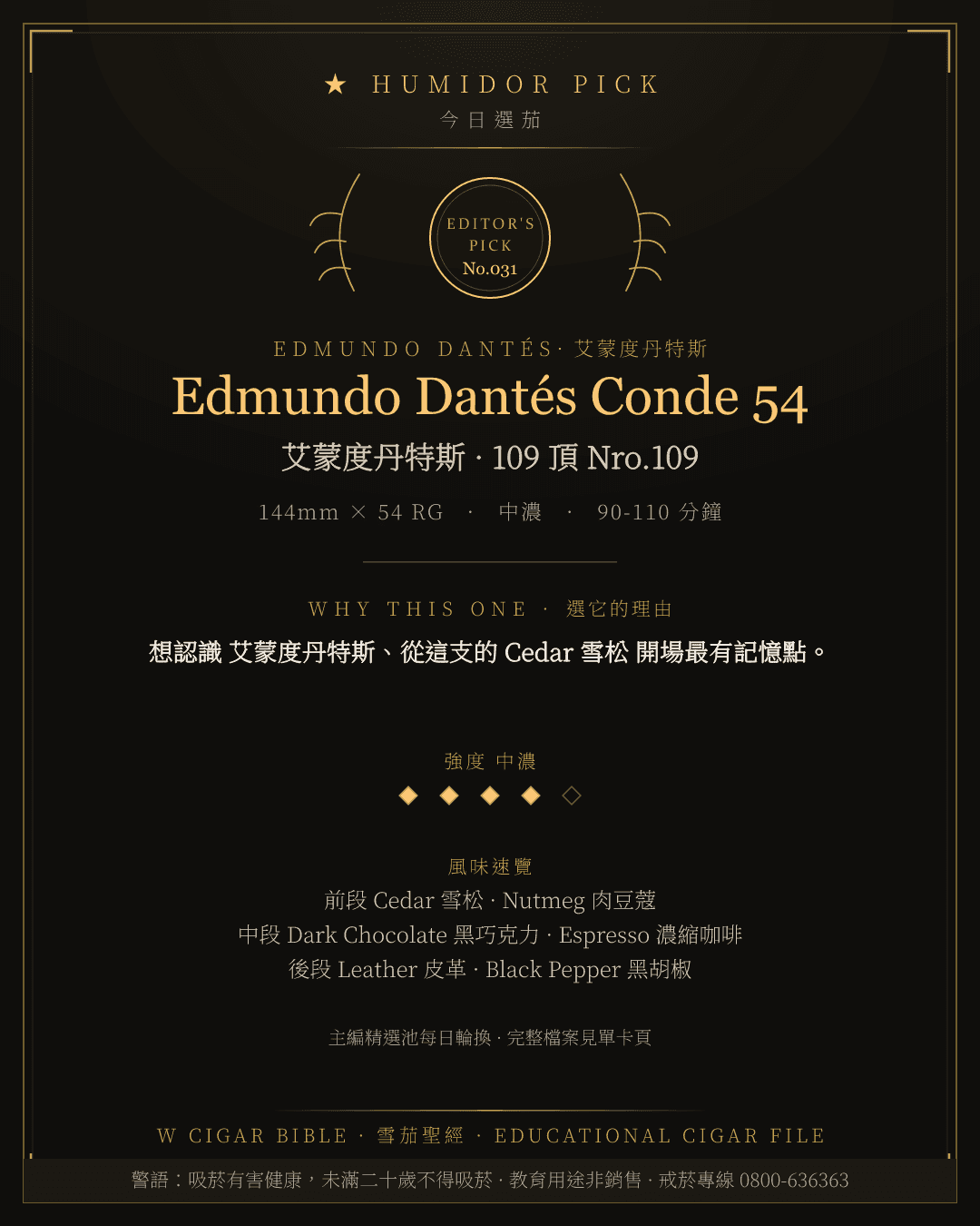 Edmundo Dantés Conde 54 · 艾蒙度丹特斯 總編輯精選
