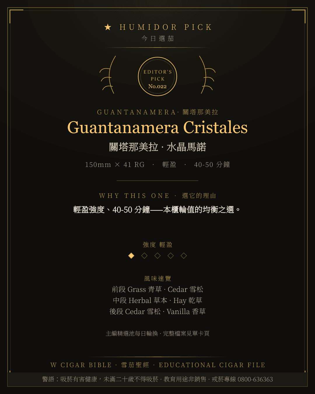Guantanamera Cristales · 關塔那美拉 總編輯精選