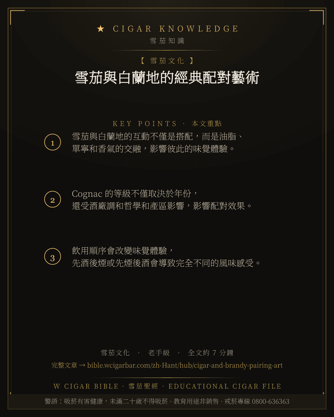 雪茄與白蘭地的經典配對藝術