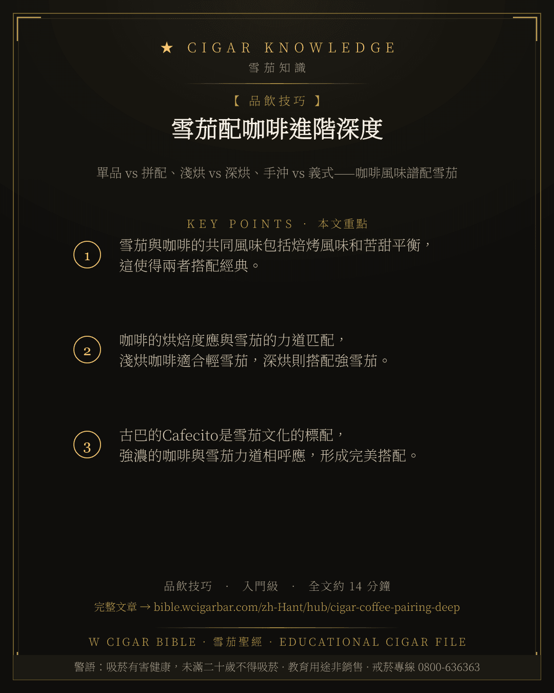 雪茄配咖啡進階深度