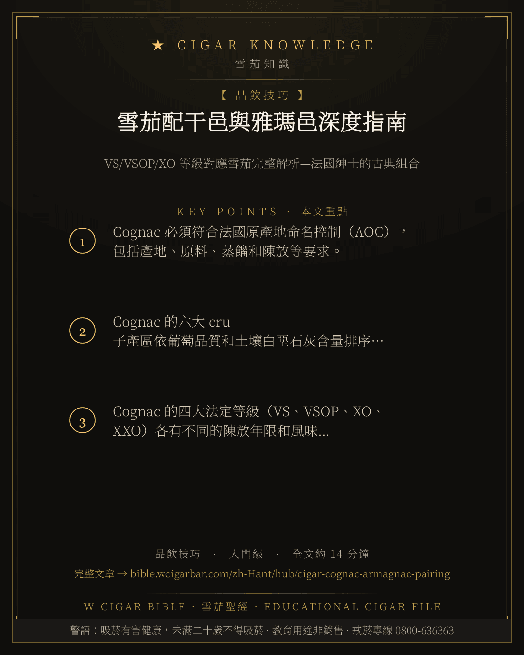 雪茄配干邑與雅瑪邑深度指南