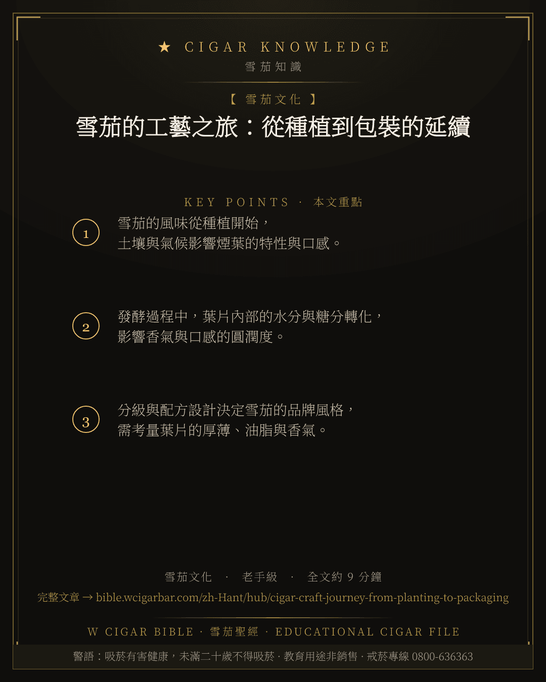 雪茄的工藝之旅:從種植到包裝的延續