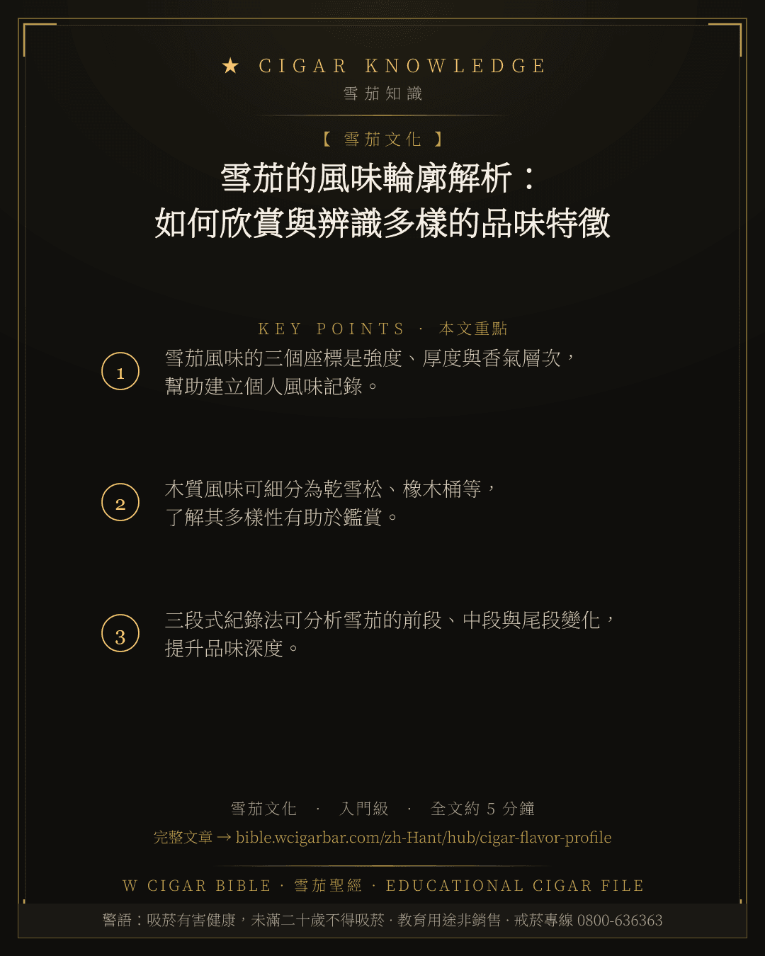 雪茄的風味輪廓解析:如何欣賞與辨識多樣的品味特徵