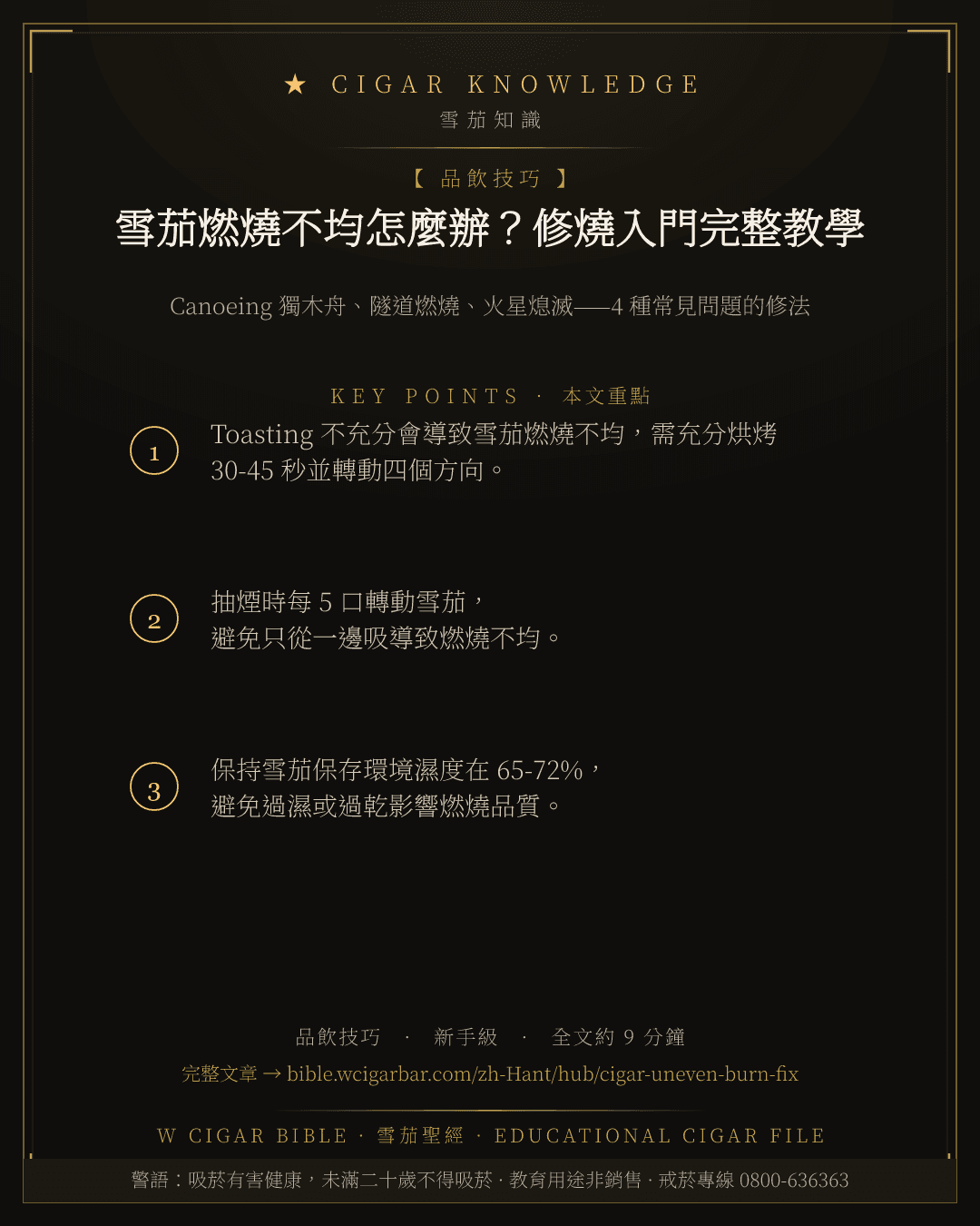 雪茄燃燒不均怎麼辦?修燒入門完整教學