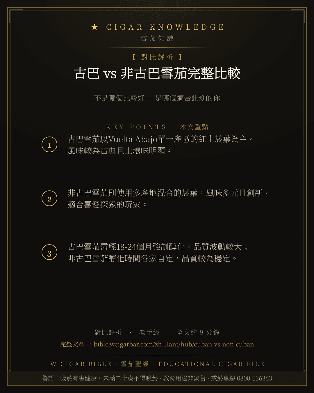 古巴 vs 非古巴雪茄完整比較
