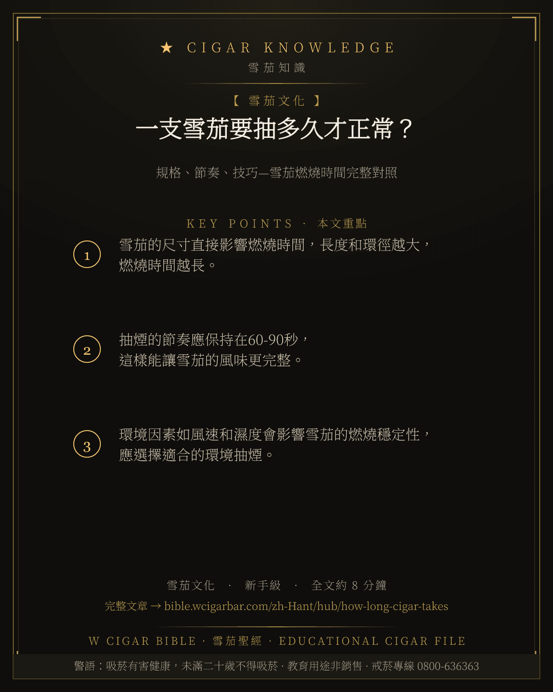 一支雪茄要抽多久才正常?